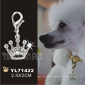 Couvercle pour étiquette d&#39;animal de compagnie en forme de couronne, étiquette pour chien (YL71422)